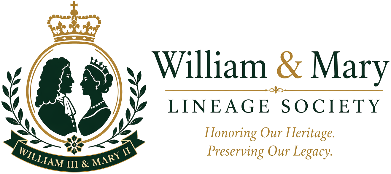 William & Mary Lineage Society crest